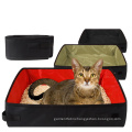 waterproof Oxford fabric cat litter box for travelling